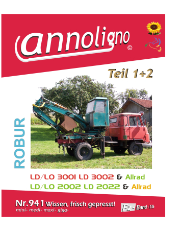 ROBUR LKW mit Diesel & Benzin Motor Typen LD/LO  mit Allrad Fahrgestelle Bild- Ersatzteilliste & Explosionszeichnungen - annoligno 941